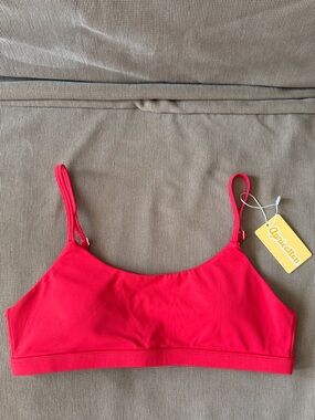 Apricotton Strawberry Bra Red Adjustable Bralette NWT M